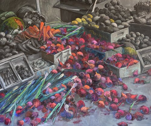 Vegetable dream by Genia Sheyn, Painting for Sale on Singulart