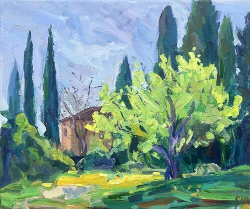 Spring tree van Genia Sheyn, Schilderij te koop op Singulart