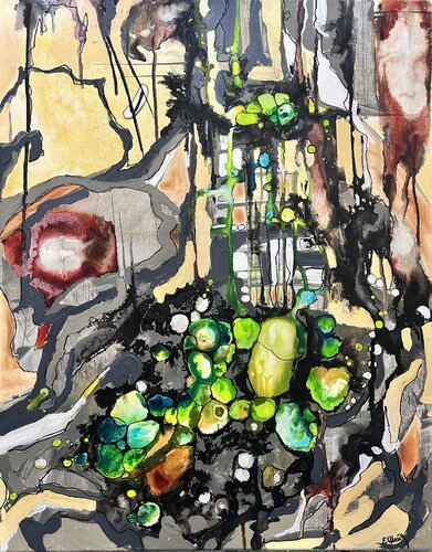 Mistress of the Copper Mountain de Genia Sheyn, Pintura a la venta en Singulart