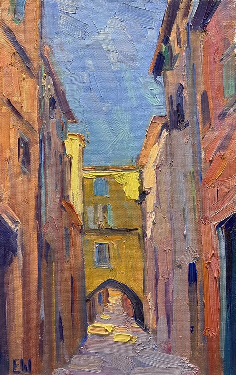 The evening is falling. Villefranche Genia Sheyn