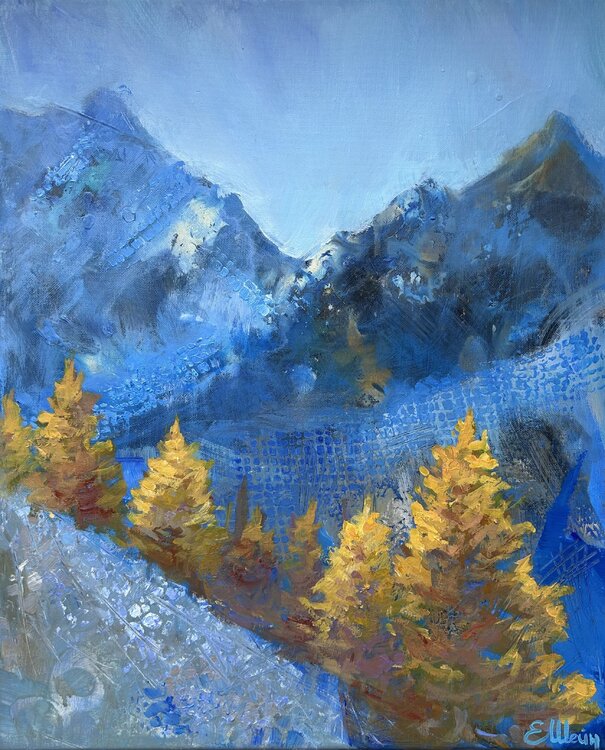 November evening in the mountains Genia Sheyn