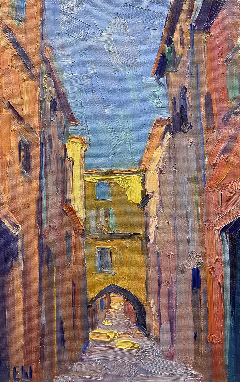 The evening is falling. Villefranche Genia Sheyn