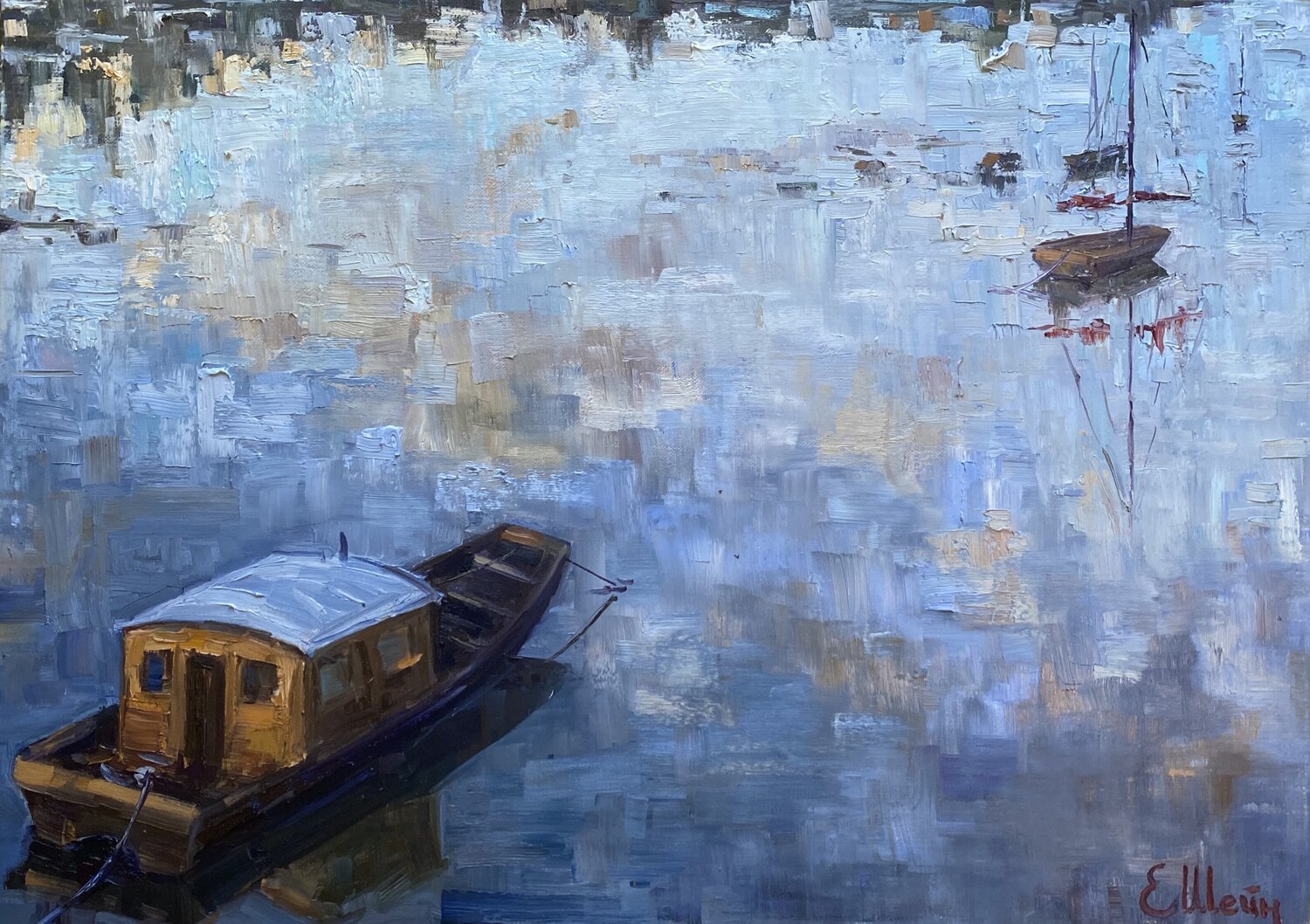 Evening on the river Genia Sheyn