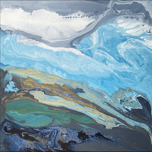 Abstraction world 2 van Yongmin Huang, Schilderij te koop op Singulart