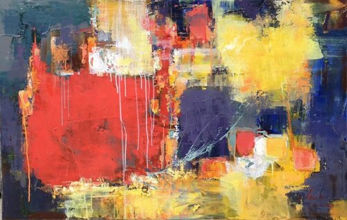 Abstraction world 8 van Yongmin Huang, Schilderij te koop op Singulart
