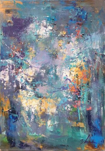 Abstraction world 19 van Yongmin Huang, Schilderij te koop op Singulart