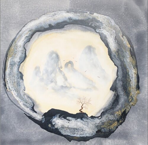 Paysages Zen 3 van Yongmin Huang, Schilderij te koop op Singulart