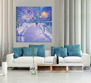 Soft Lilac Winter. Central Park New York Stanislav Sidorov