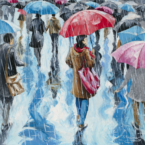 Rainy Day. di Stanislav Sidorov, Pittura in vendita su Singulart