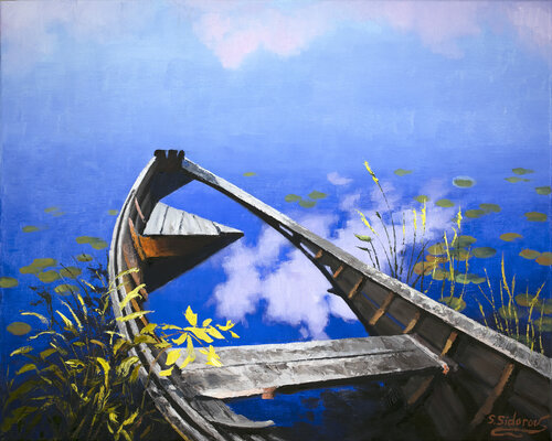 Sky Reflection van Stanislav Sidorov, Schilderij te koop op Singulart