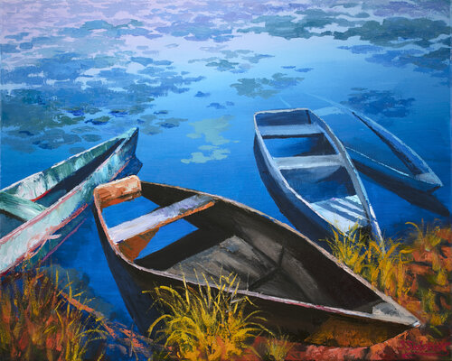 Sky Reflection-2 van Stanislav Sidorov, Schilderij te koop op Singulart