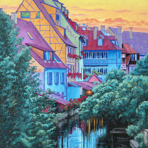 Evening Light Colmar France. van Stanislav Sidorov, Afdruk te koop op Singulart