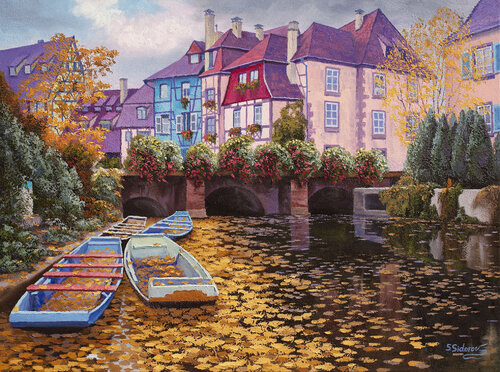 Falling Leaves. Colmar France. by Stanislav Sidorov, Print for Sale on Singulart
