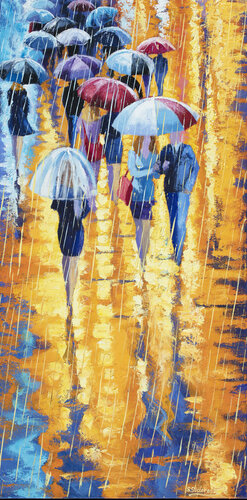 Music of the rain. von Stanislav Sidorov, Malerei kaufen auf Singulart