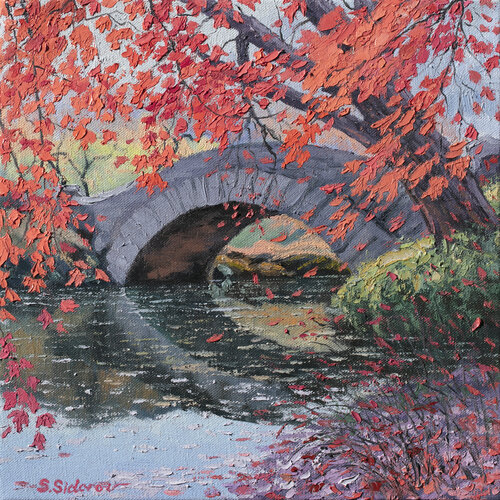 Gapstow Bridge. Central Park van Stanislav Sidorov, Schilderij te koop op Singulart