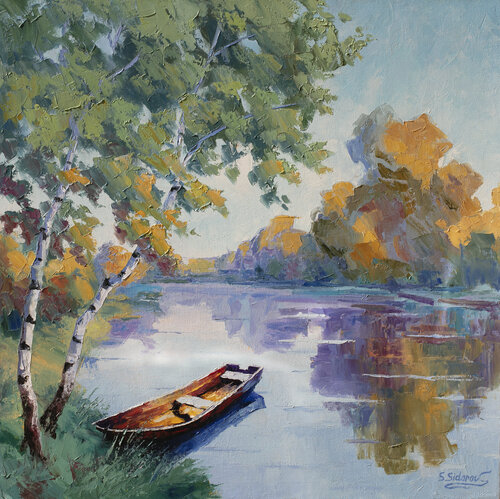 Solitary Pond van Stanislav Sidorov, Schilderij te koop op Singulart