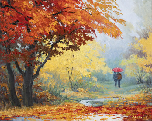 Autumn Fog de Stanislav Sidorov, Pintura a la venta en Singulart