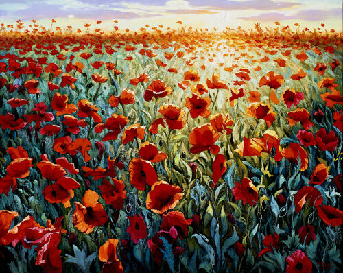 Blazing Field di Stanislav Sidorov, Pittura in vendita su Singulart