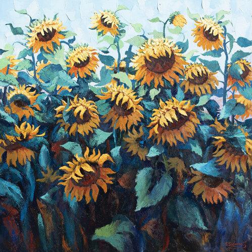 Sunflowersymphony by Stanislav Sidorov, Painting for Sale on Singulart