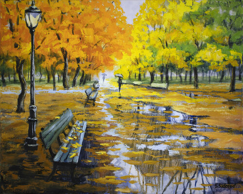 Fall Alley di Stanislav Sidorov, Pittura in vendita su Singulart