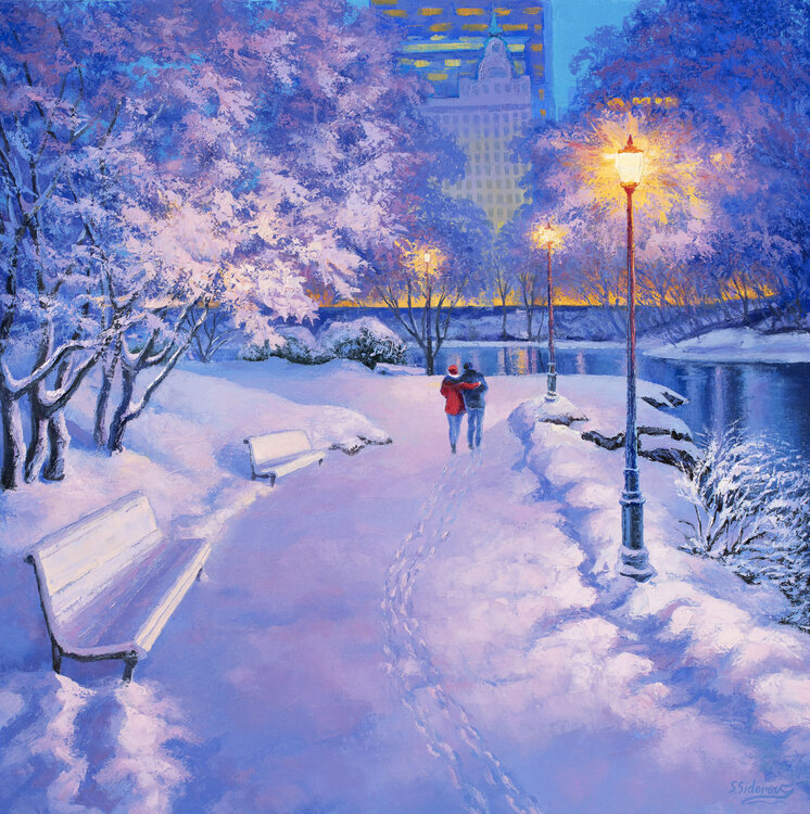 Soft Lilac Winter. Central Park New York Stanislav Sidorov