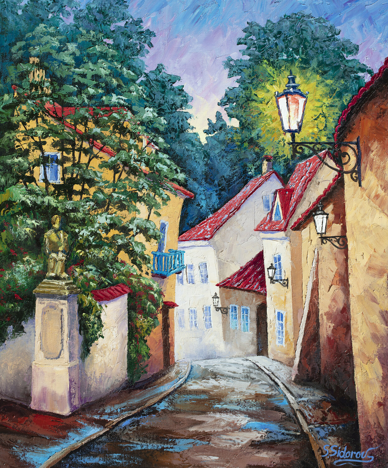 Quiet Street. Prague. Stanislav Sidorov
