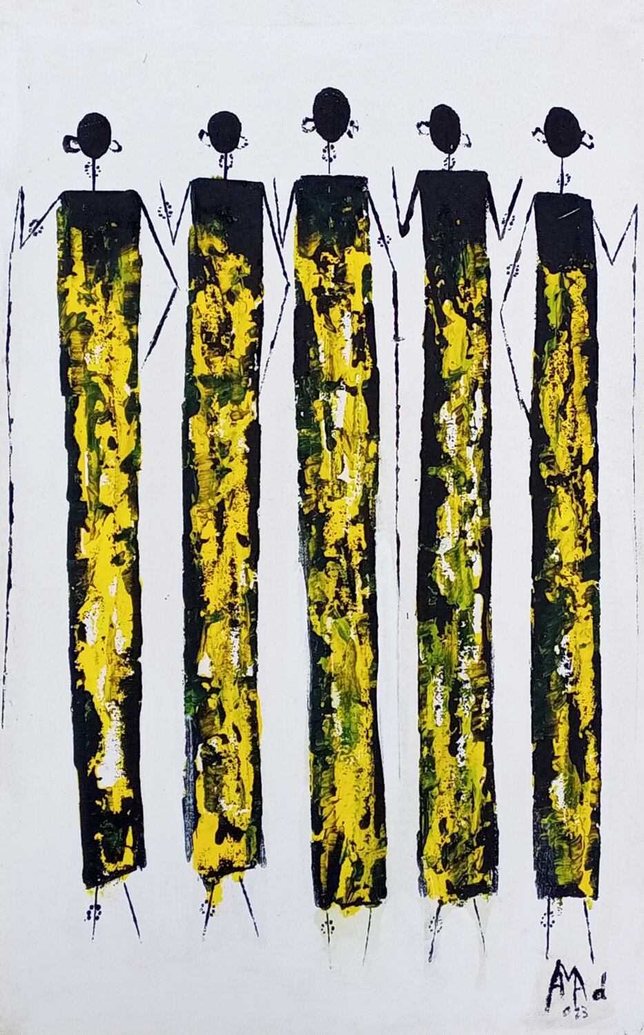 Maasai tribe women art, African canvas, African artist, Acrylic women paintings, Acrylic popular