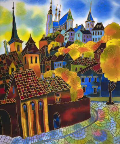 Fall. Prague van Yelena Sidorova, Schilderij te koop op Singulart