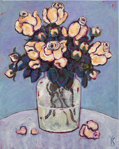 Roses van Yelena Sidorova, Schilderij te koop op Singulart
