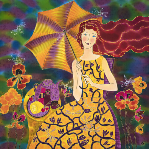 Summer. Tea Time. by Yelena Sidorova, Painting for Sale on Singulart