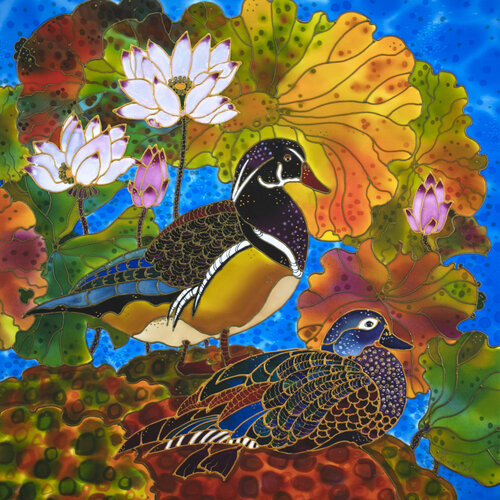 Colorful Ducks von Yelena Sidorova, Malerei kaufen auf Singulart