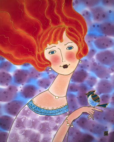 Springs Wind. Blue Jay. de Yelena Sidorova, Pintura a la venta en Singulart