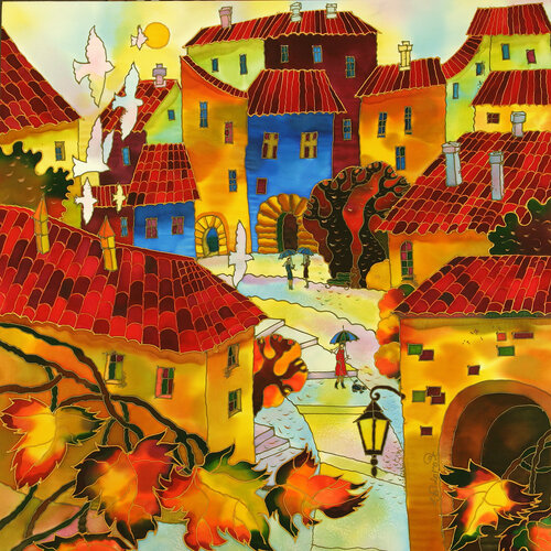 After the rain. Prague van Yelena Sidorova, Schilderij te koop op Singulart