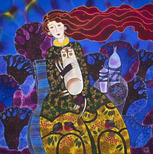 Warm Winter Companion van Yelena Sidorova, Schilderij te koop op Singulart