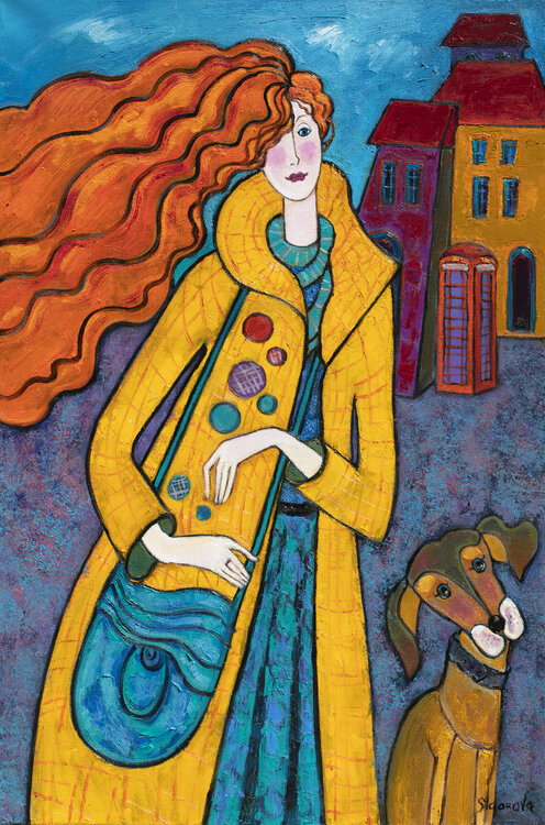 Spring wind. Street in London Yelena Sidorova