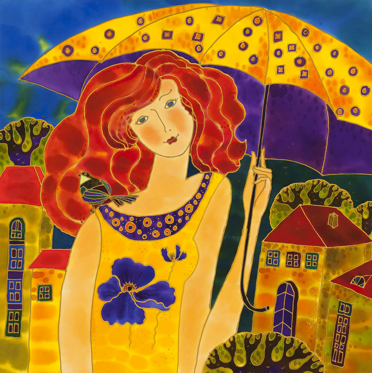 Yellow Umbrella Yelena Sidorova