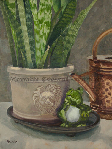 and then the frog said to the lion . . . di Shawn Sullivan, Pittura in vendita su Singulart