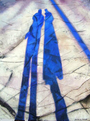 Shadow couple by Anita de Harde, Painting for Sale on Singulart
