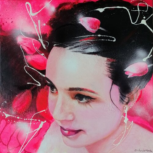 Enlightening Tulips de Anita de Harde, Pintura a la venta en Singulart