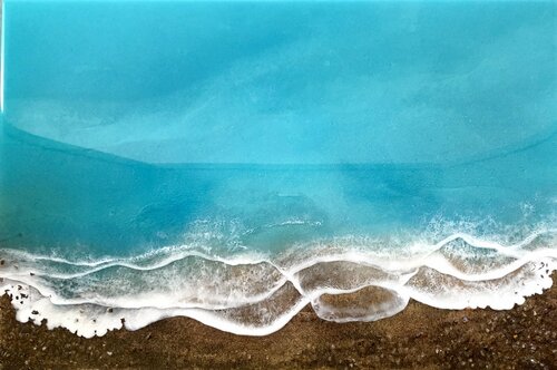 Just Waves - Peace von Ana Hefco, Malerei kaufen auf Singulart