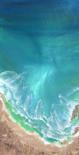 Seascape Ocean Waves #1 di Ana Hefco, Pittura in vendita su Singulart