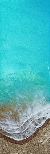 Teal Waves #23 di Ana Hefco, Pittura in vendita su Singulart
