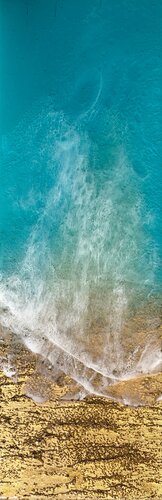 Teal Waves #53 von Ana Hefco, Malerei kaufen auf Singulart