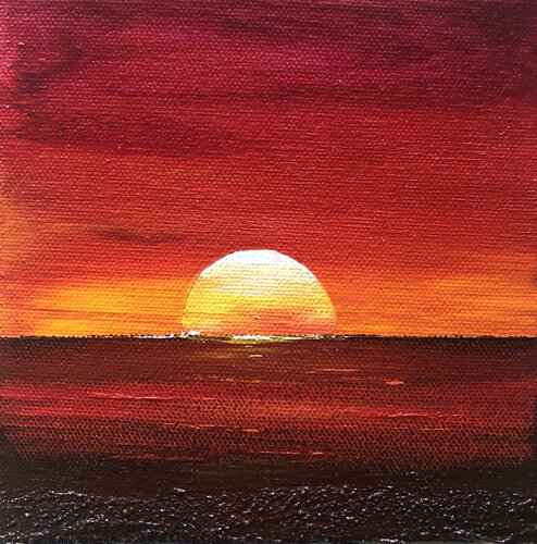 Sun Kissed Oceans #8 van Ana Hefco, Schilderij te koop op Singulart