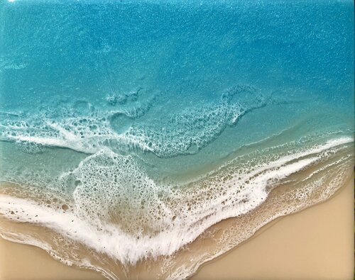 White Sand BeachWarm Touch van Ana Hefco, Schilderij te koop op Singulart