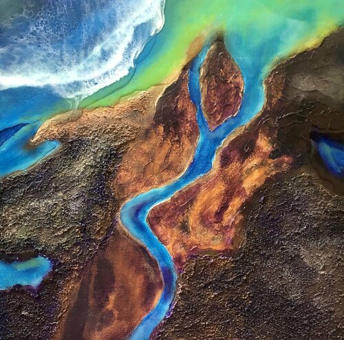 Iceland van Ana Hefco, Schilderij te koop op Singulart