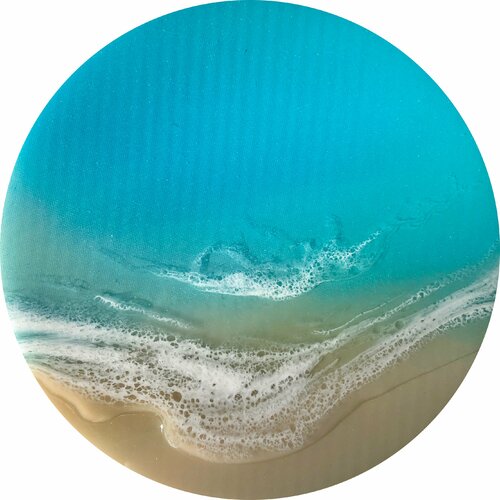White Sand Beach Peaceful Beach van Ana Hefco, Schilderij te koop op Singulart
