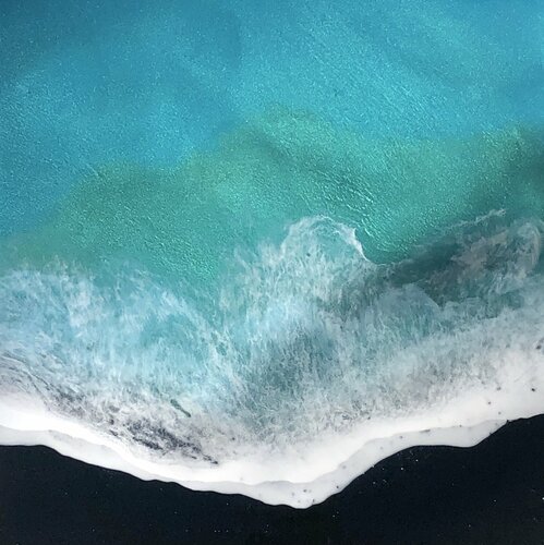 Volcanic Beach #4 van Ana Hefco, Schilderij te koop op Singulart