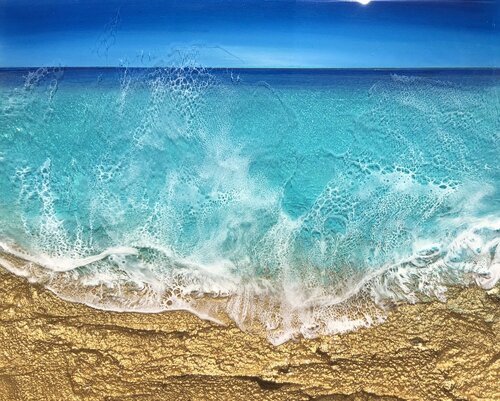 Ocean Waves #33 van Ana Hefco, Schilderij te koop op Singulart