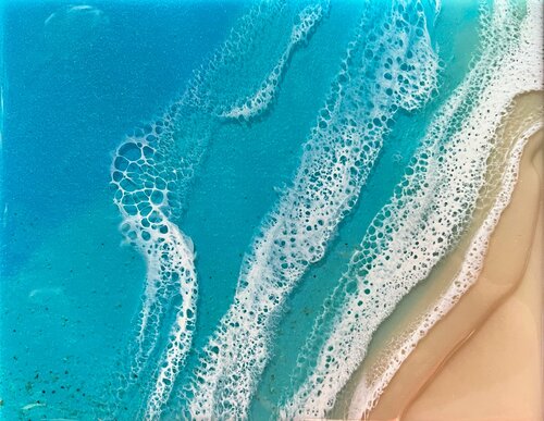 Daydreaming by thr Ocean van Ana Hefco, Schilderij te koop op Singulart